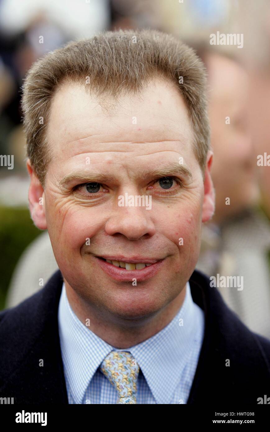 CLIVE COX corsa di cavalli TRAINER ROWLEY MILE NEWMARKET Corso Inghilterra 20 aprile 2006 Foto Stock