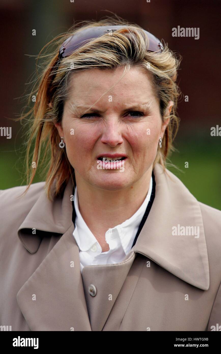 GAY KELLEWAY corsa di cavalli TRAINER ROWLEY MILE NEWMARKET Corso Inghilterra 20 aprile 2006 Foto Stock