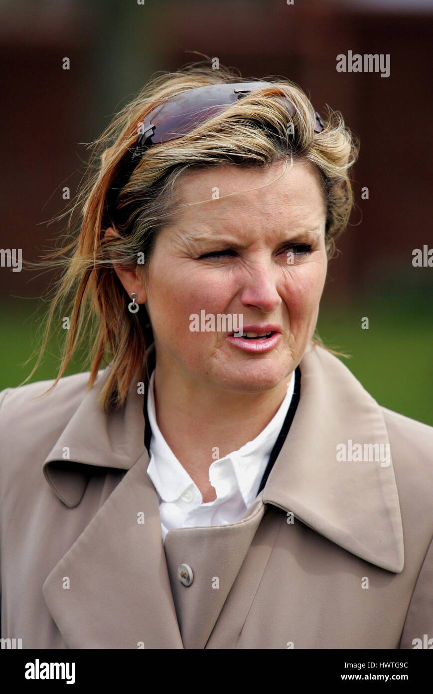 GAY KELLEWAY corsa di cavalli TRAINER ROWLEY MILE NEWMARKET Corso Inghilterra 20 aprile 2006 Foto Stock