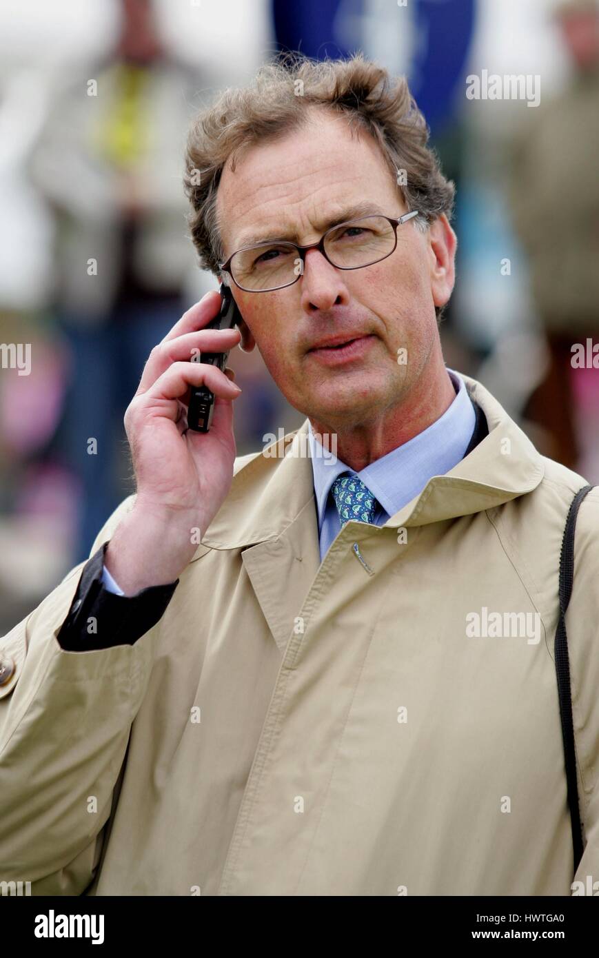 ROGER CHARLTON corsa di cavalli TRAINER ROWLEY MILE NEWMARKET Corso Inghilterra 19 aprile 2006 Foto Stock