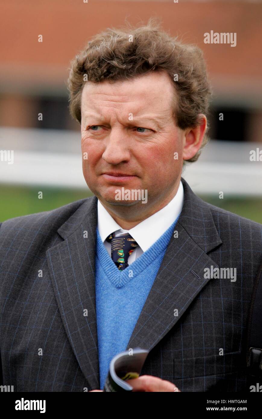 MARK JOHNSTON corsa di cavalli TRAINER ROWLEY MILE NEWMARKET Corso Inghilterra 19 aprile 2006 Foto Stock