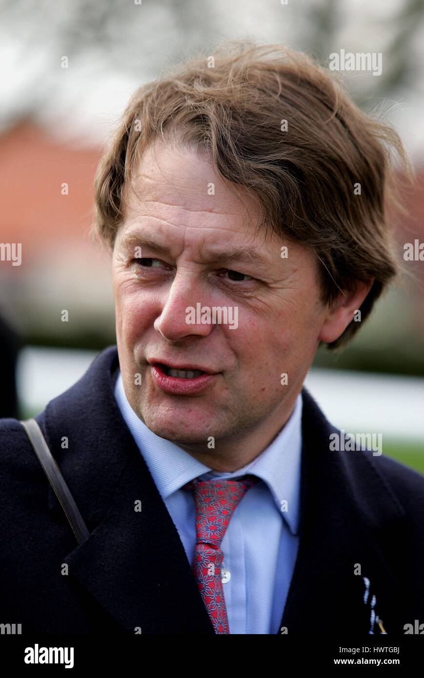 CHRIS WALL corsa di cavalli TRAINER ROWLEY MILE NEWMARKET Corso Inghilterra 18 aprile 2006 Foto Stock
