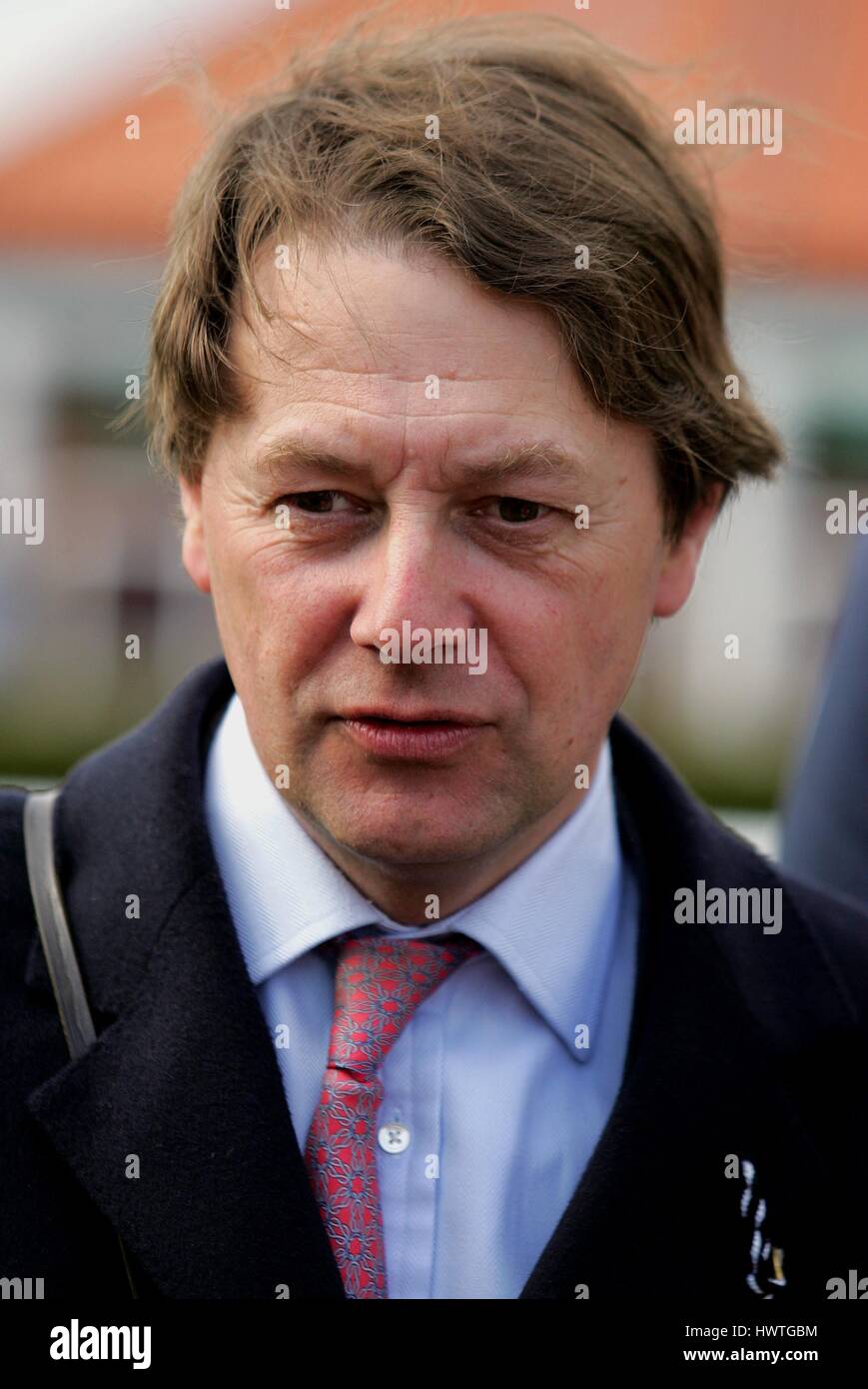 CHRIS WALL corsa di cavalli TRAINER ROWLEY MILE NEWMARKET Corso Inghilterra 18 aprile 2006 Foto Stock