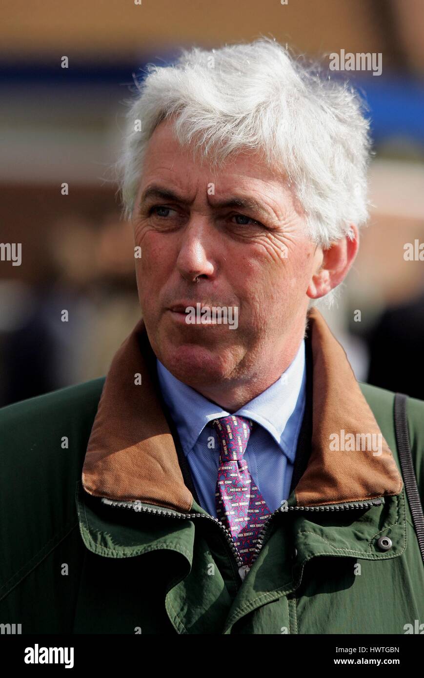 JAMES TOLLER corsa di cavalli TRAINER ROWLEY MILE NEWMARKET Corso Inghilterra 18 aprile 2006 Foto Stock