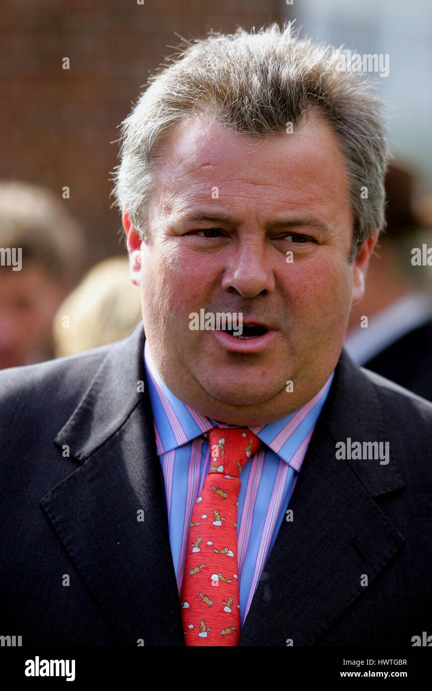 PETER CHAPPLE-HYAM corsa di cavalli TRAINER ROWLEY MILE NEWMARKET Corso Inghilterra 18 aprile 2006 Foto Stock