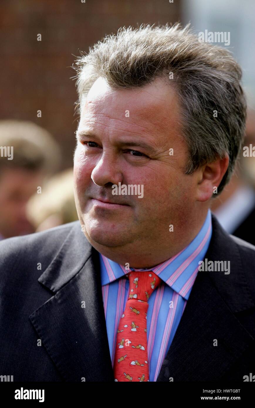 PETER CHAPPLE-HYAM corsa di cavalli TRAINER ROWLEY MILE NEWMARKET Corso Inghilterra 18 aprile 2006 Foto Stock
