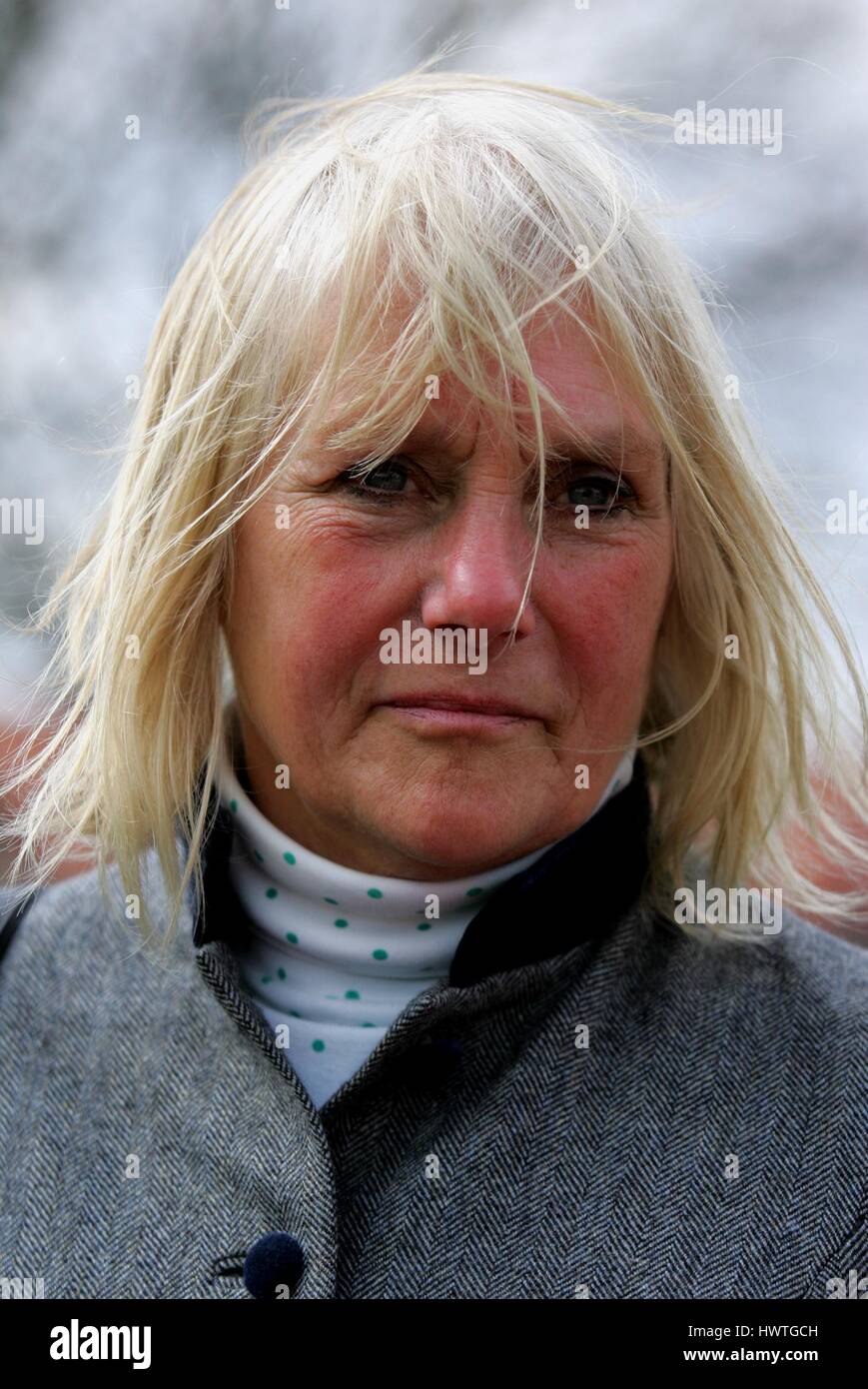 PAMELA SLY corsa di cavalli TRAINER ROWLEY MILE NEWMARKET Corso Inghilterra 18 aprile 2006 Foto Stock