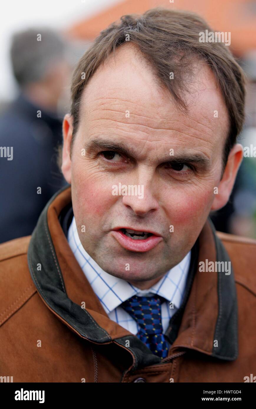 ALAN RE il cavallo da corsa TRAINER ROWLEY MILE NEWMARKET Corso Inghilterra 18 aprile 2006 Foto Stock