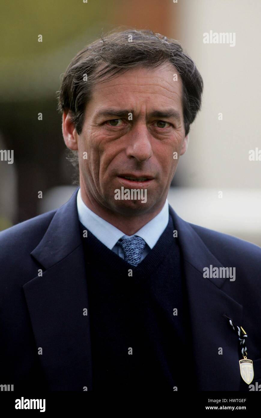 WILLIAM JARVIS corsa di cavalli TRAINER ROWLEY MILE NEWMARKET Corso Inghilterra 18 aprile 2006 Foto Stock