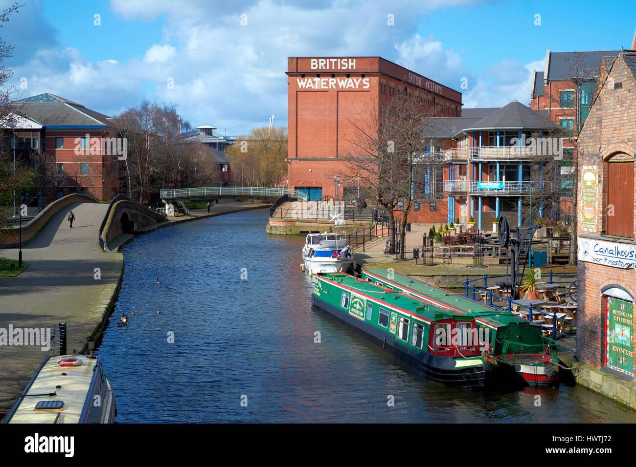 Nottingham canal Foto Stock