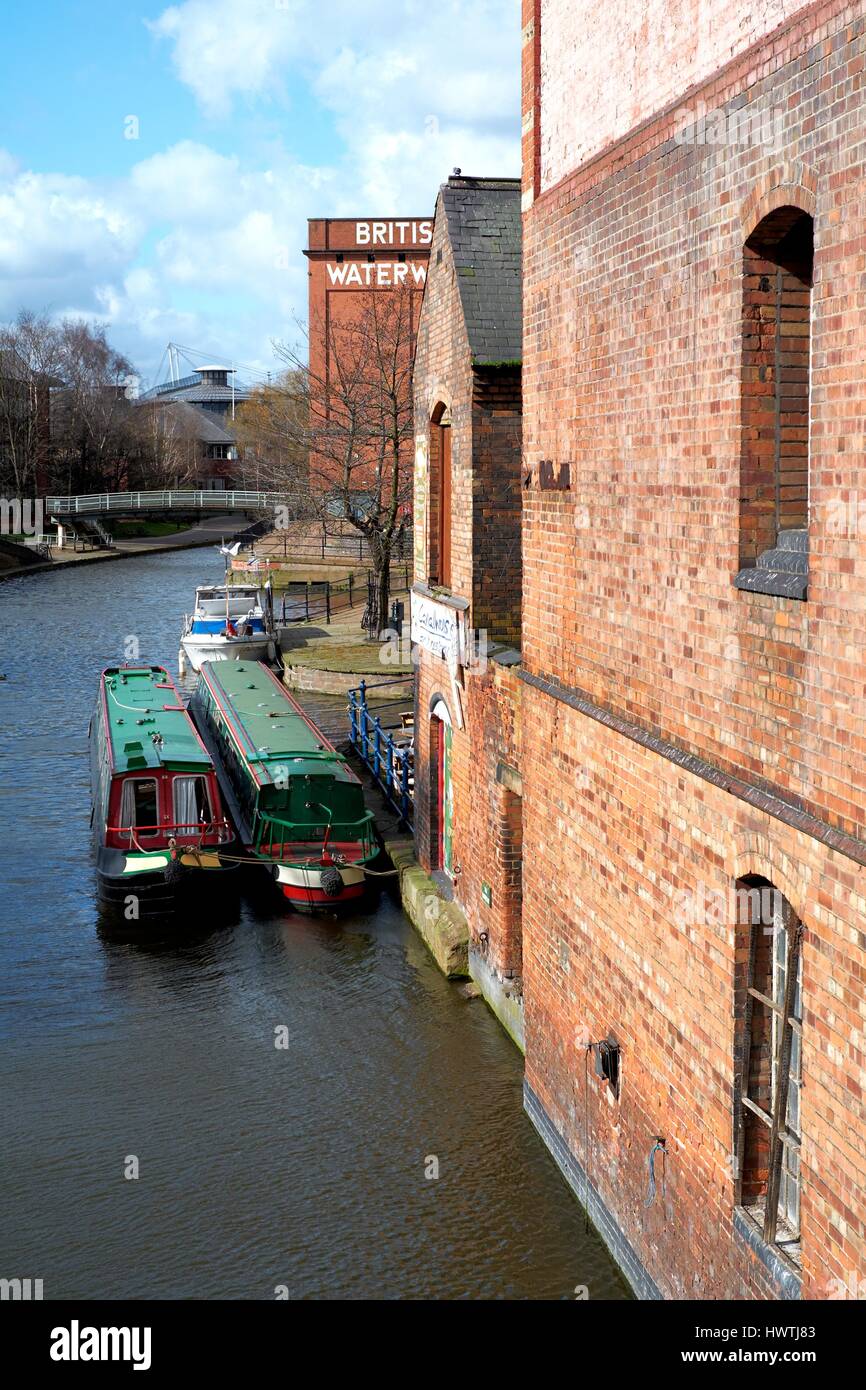Nottingham canal Foto Stock