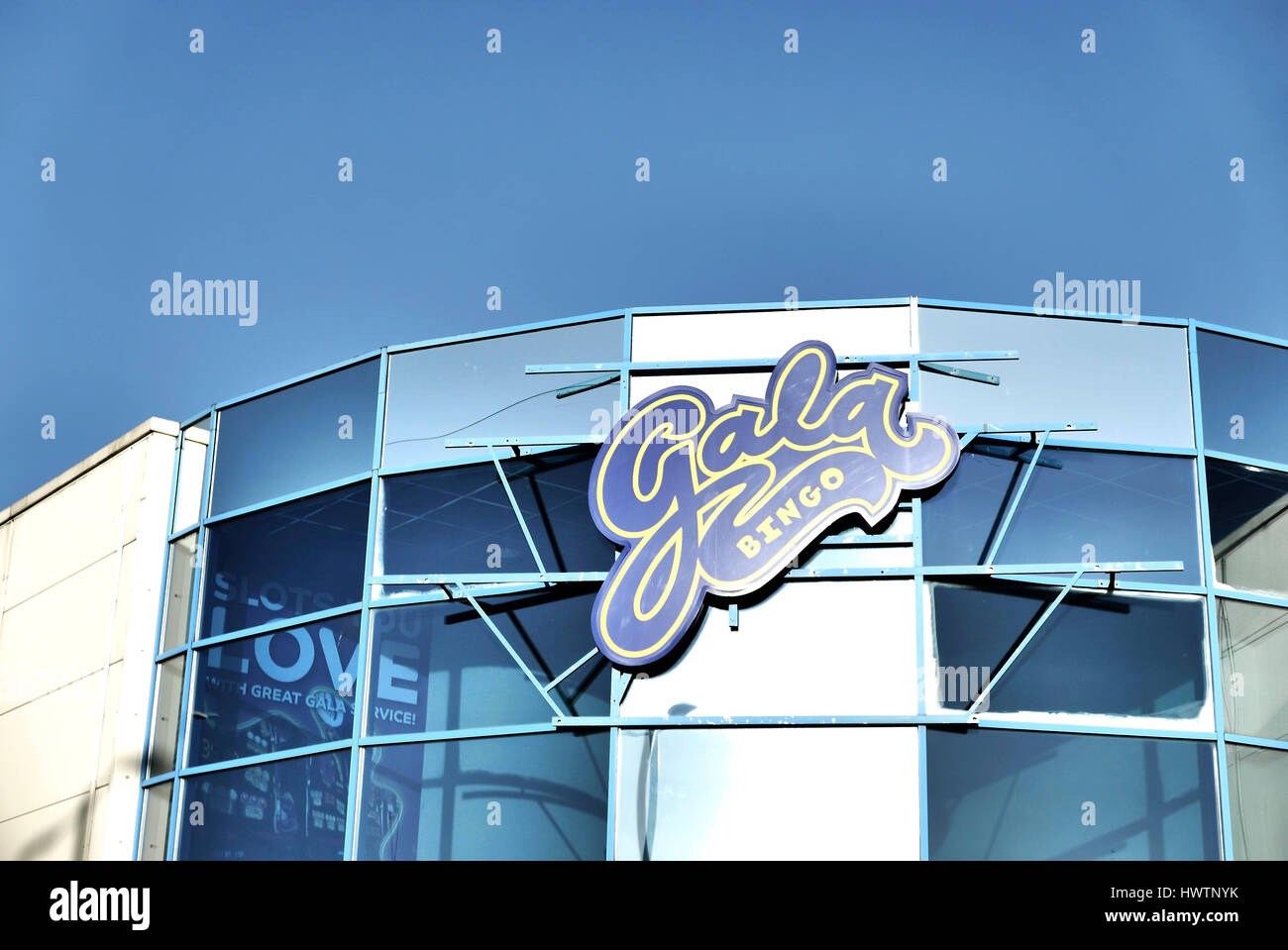 Bingo Gala club,Burnley,Lancashire, Regno Unito Foto Stock