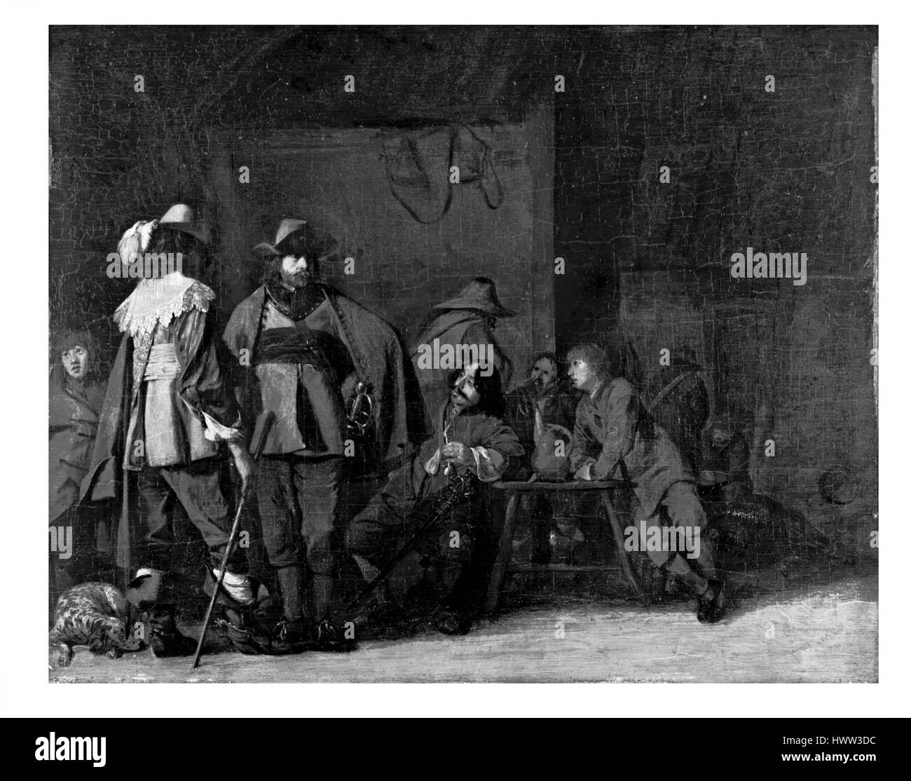"Cavaliers" si riferisce tipicamente ai membri di una fazione realista durante la guerra civile inglese (1642-1651). Sostennero re Carlo i ed erano noti per la loro particolare moda e i ruoli militari durante il conflitto. Foto Stock