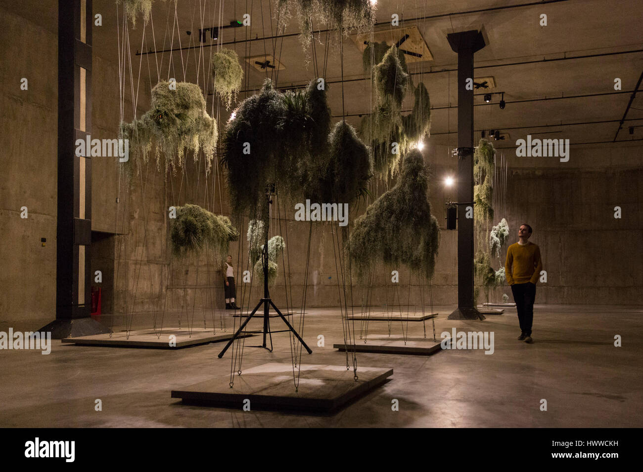 Londra, Regno Unito. 23 Mar, 2017. Le opere di Isabel Lewis in Oriente serbatoio. Tate Modern presenta BMW Tate esibizione live: dieci giorni sei notti in esecuzione dal 24 marzo - 2 aprile 2017. Credito: ukartpics/Alamy Live News Foto Stock