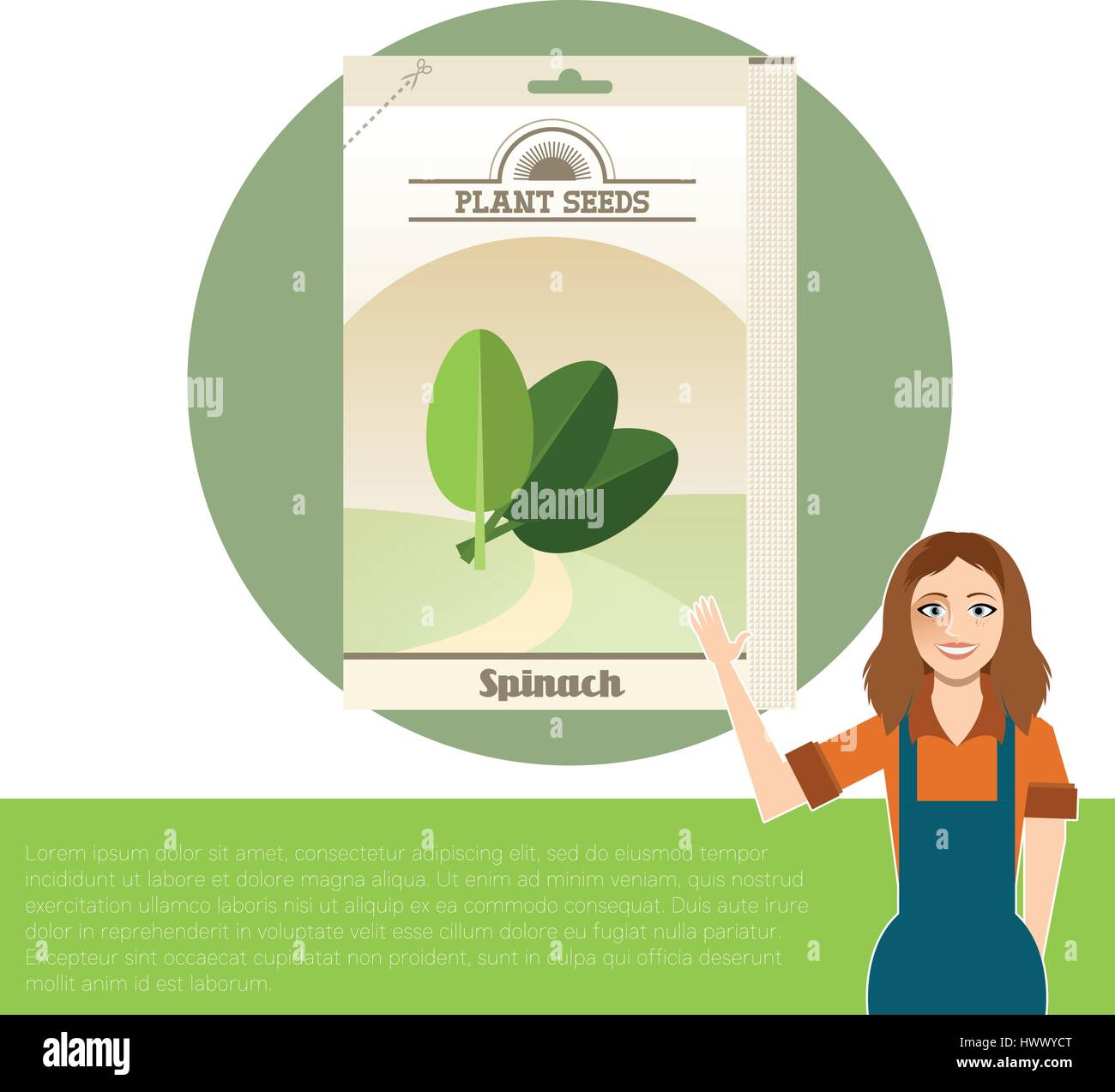 Pack di spinaci icona semi Illustrazione Vettoriale