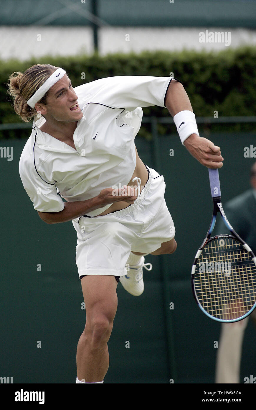 FELICIANO LOPEZ campionati di Wimbledon 2004 WIMBLEDON Londra Inghilterra 22 Giugno 2004 Foto Stock