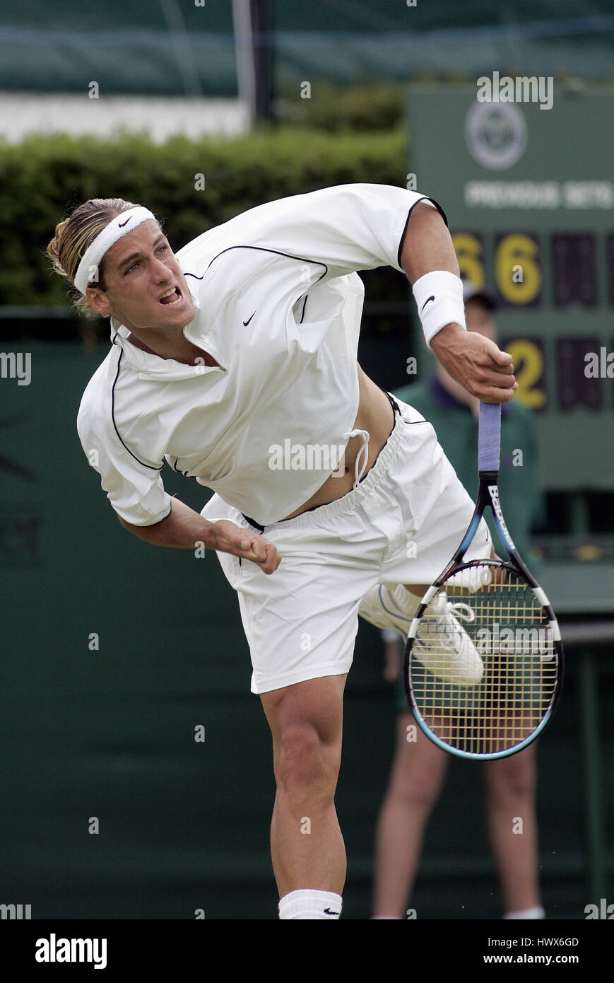 FELICIANO LOPEZ campionati di Wimbledon 2004 WIMBLEDON Londra Inghilterra 22 Giugno 2004 Foto Stock