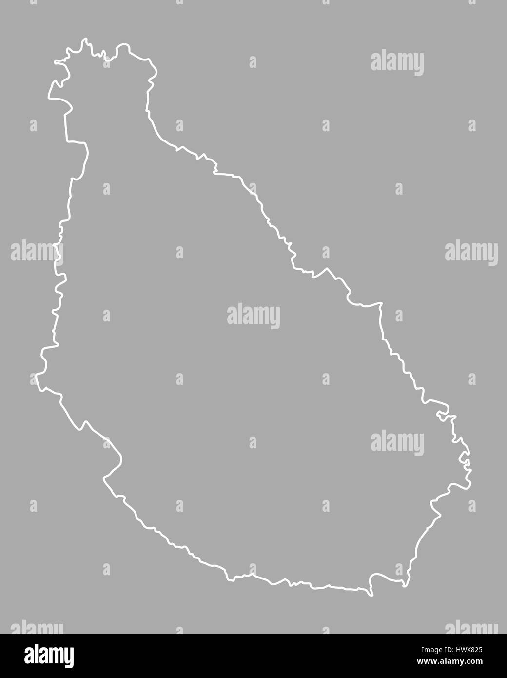 Mappa di Santiago Foto Stock