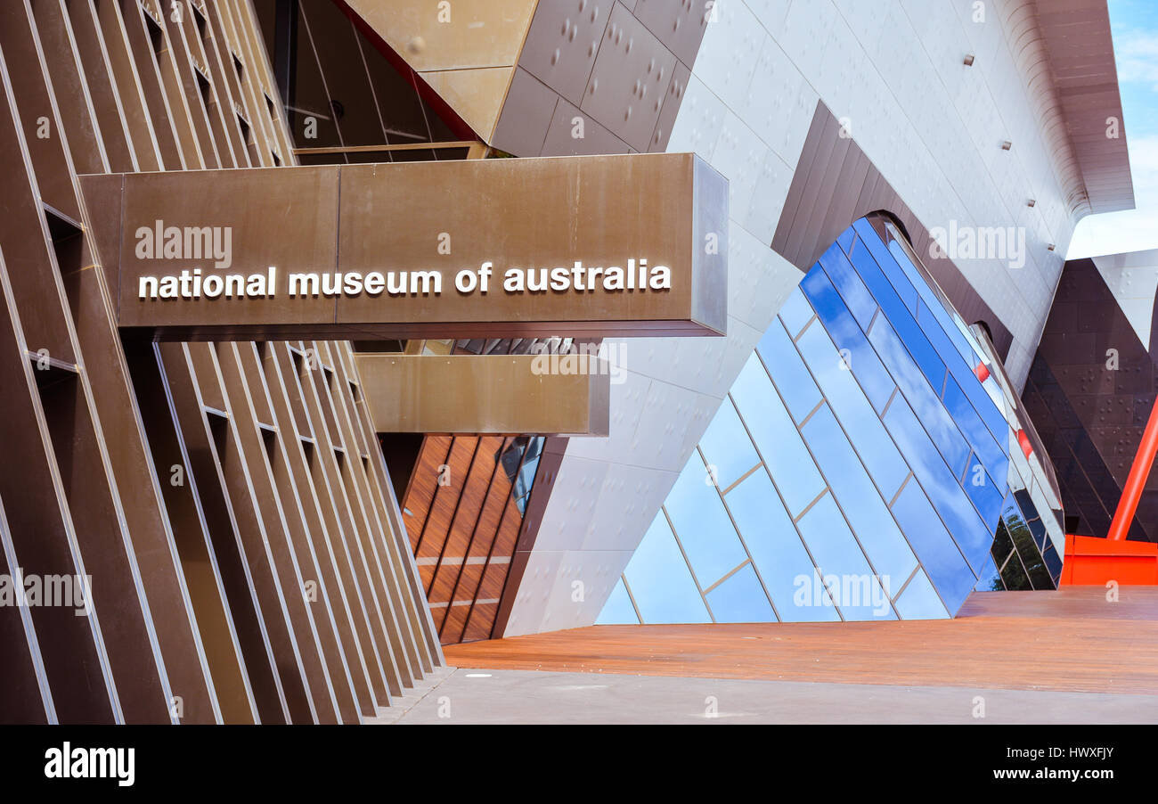 Museo Nazionale dell'Australia - Esplora la Terra, la nazione e il popolo dell Australia, concentrandosi sulle popolazioni indigene storie e culture. Foto Stock