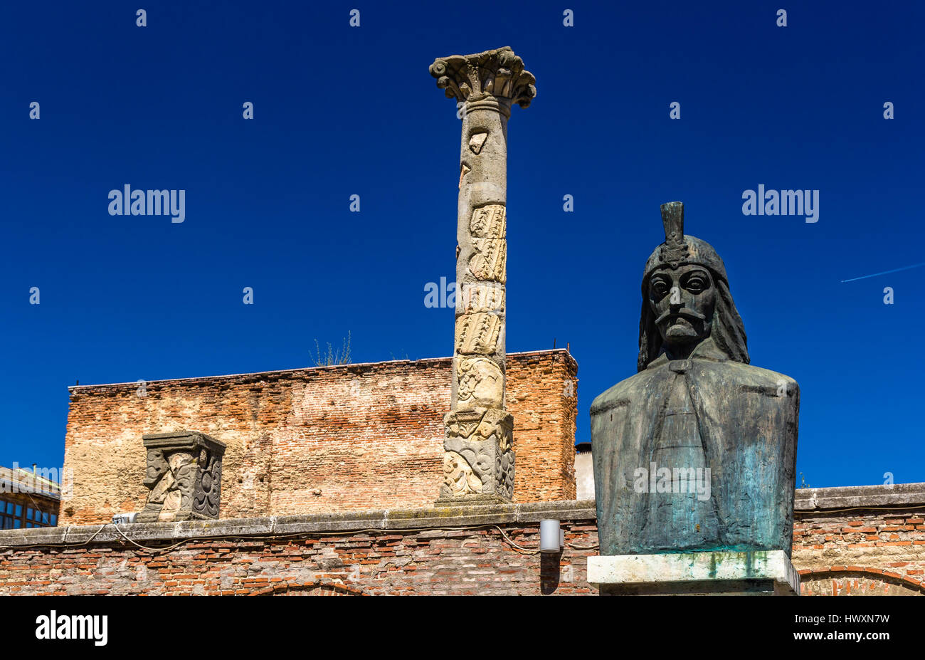 Curtea Veche (la vecchia corte principesca) a Bucarest, Romania Foto Stock