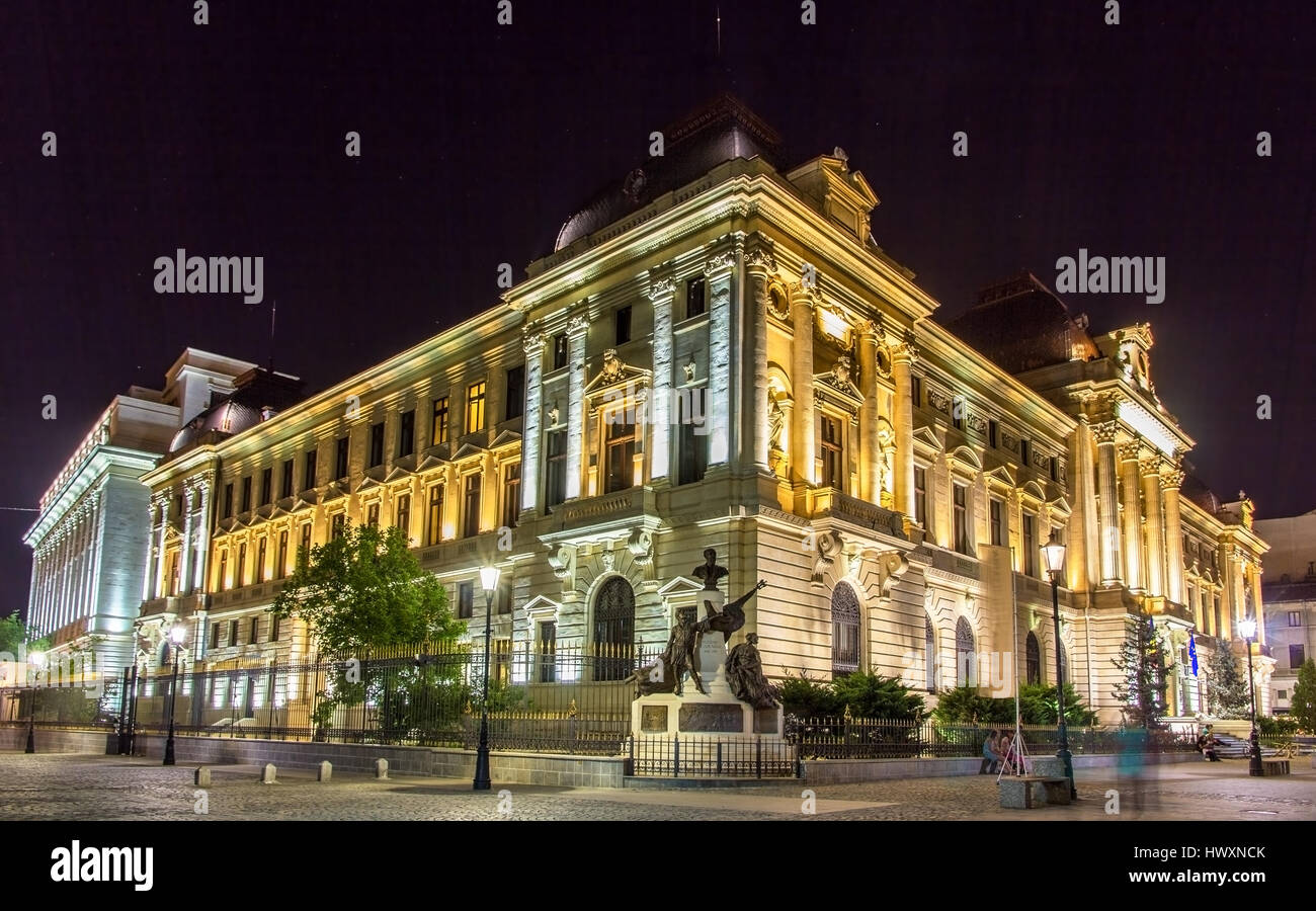 La Banca nazionale di Romania a Bucarest Foto Stock