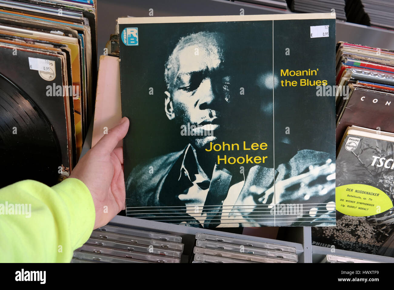 Album: John Lee Hooker - Moanin' il Blues Foto Stock