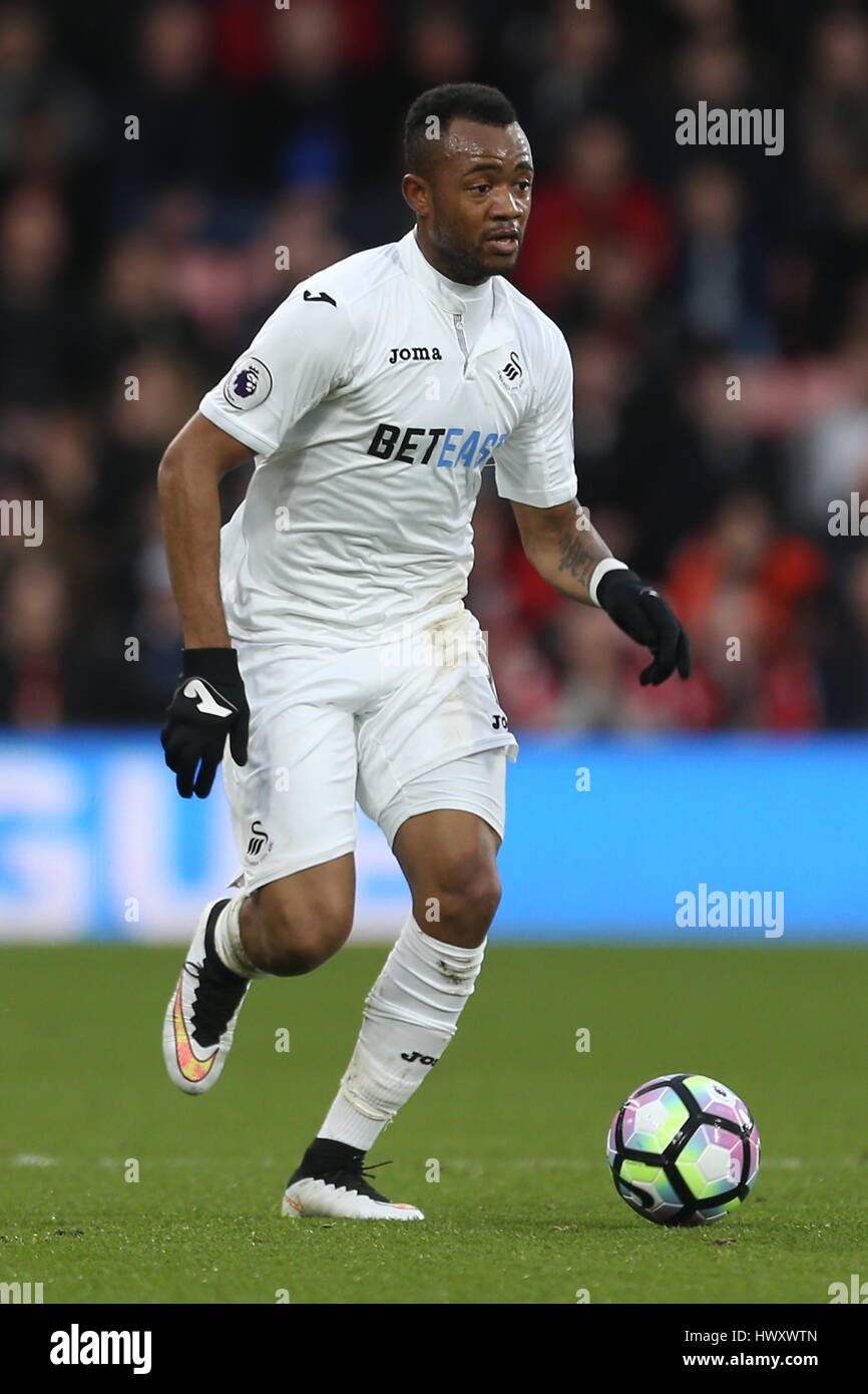 Swansea City's Jordan Ayew Foto Stock