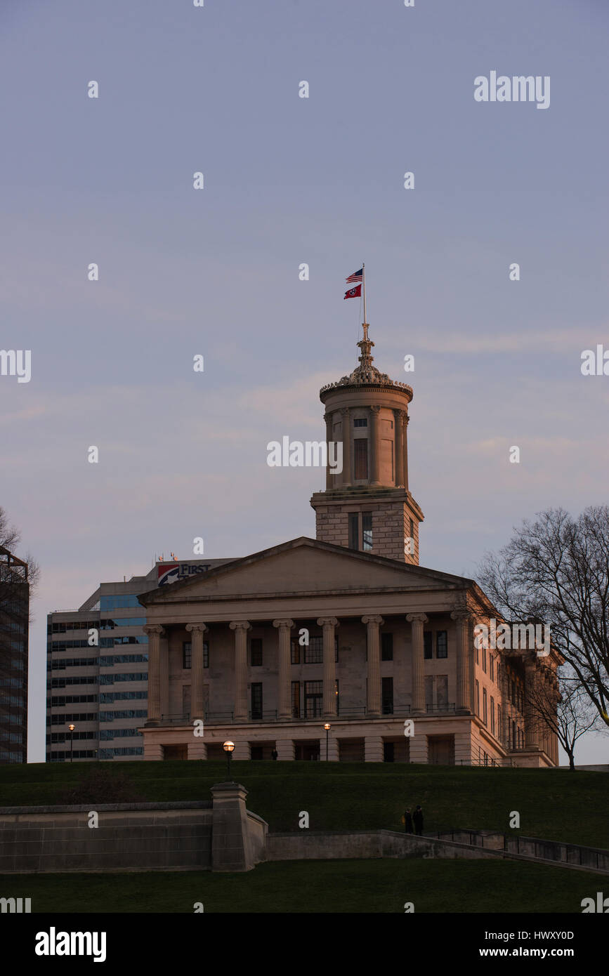 Tennessee State Capital Building, Nashville Tennessee Foto Stock