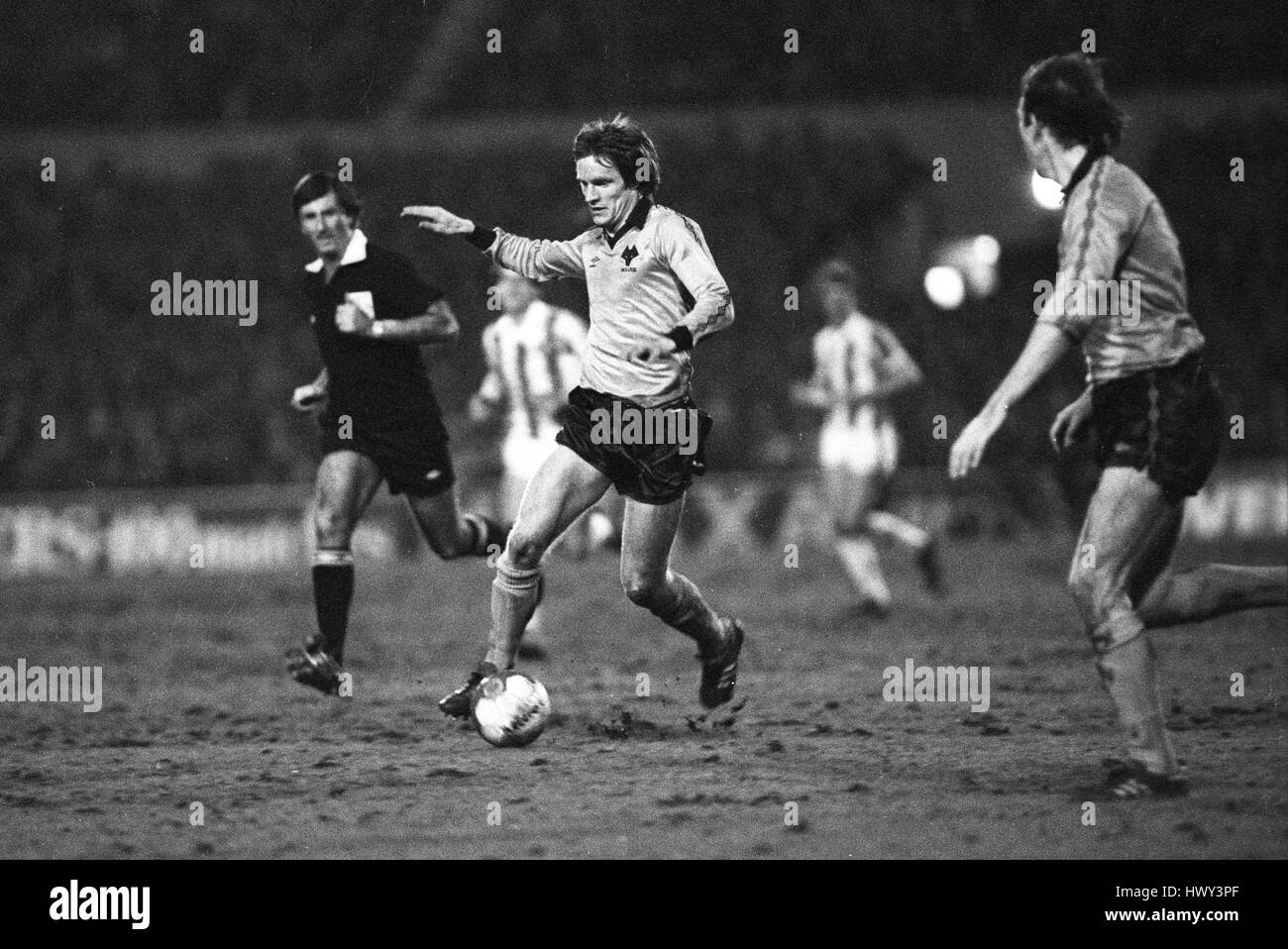 Il calciatore Mel vigilie in azione Stoke City v Wolverhampton Wanderers 03 Gennaio 1981 Foto Stock