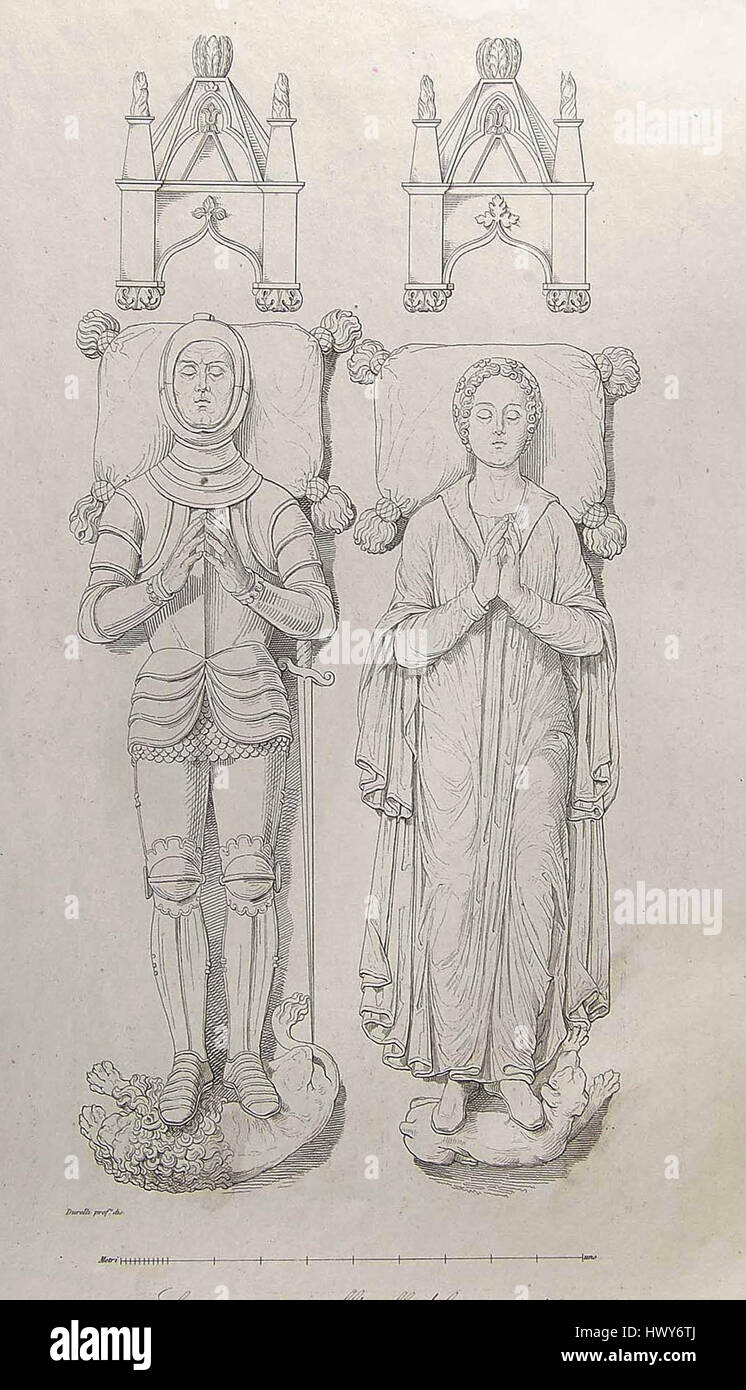 Aimone di Savoia e Iolanda dei Monferrato furono figure della storia medievale italiana, rappresentando importanti famiglie nobili. Aimone, duca di Savoia, e Iolanda, del Casato del Monferrato, svolsero un ruolo cruciale nella storia politica e dinastica dell'Italia durante il periodo medievale. Il loro matrimonio formò un'alleanza importante che ebbe implicazioni significative per le strutture di potere nella regione. Foto Stock