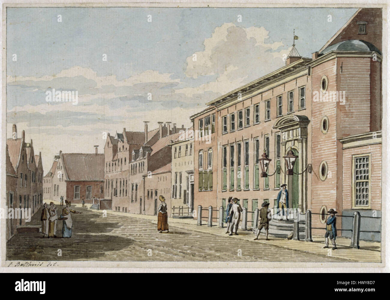 *Achter de Muur* di Bulthuis raffigura una tradizionale fattoria olandese conosciuta come *Ommelanderhuis*, che mostra la vita rurale e l'architettura nei Paesi Bassi. Il dipinto riflette la semplicità e la durata delle case rurali olandesi nel XIX secolo. Foto Stock *Achter de Muur* di Bulthuis raffigura una tradizionale fattoria olandese conosciuta come *Ommelanderhuis*, che mostra la vita rurale e l'architettura nei Paesi Bassi. Il dipinto riflette la semplicità e la durata delle case rurali olandesi nel XIX secolo. Foto Stock