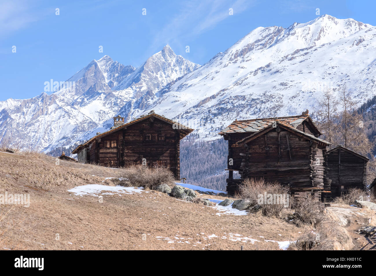 Blatten, Zermatt, Vallese, Svizzera, Europa Foto Stock