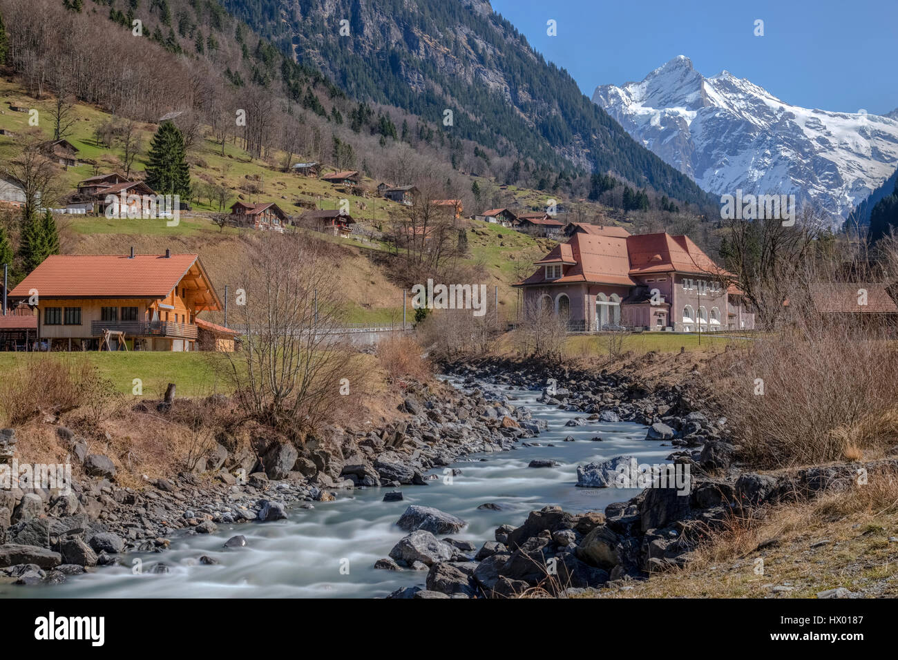 Grindelwald, Berner Oberland, Berna, Svizzera, Europa Foto Stock
