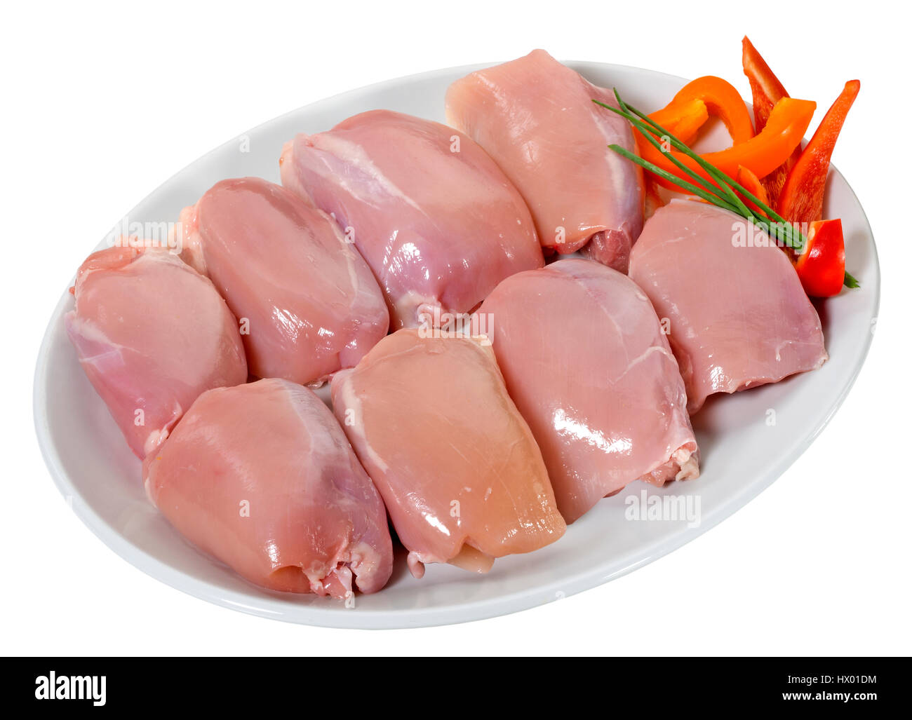 Materie filetti di pollo Foto Stock