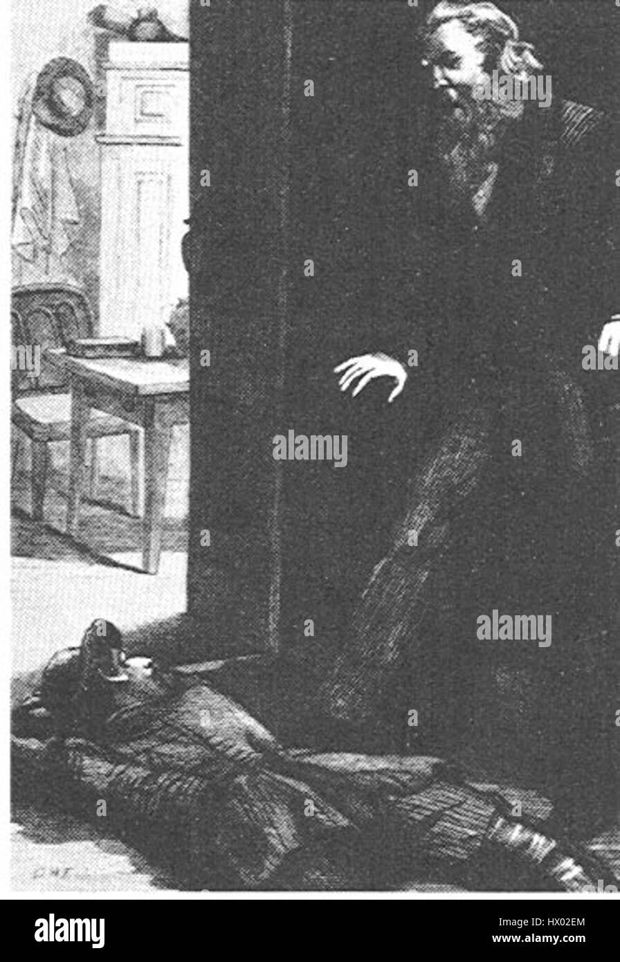 "Study in Scarlet" di Friston è un'opera d'arte ispirata al famoso romanzo di Sir Arthur Conan Doyle Sherlock Holmes. Il pezzo interpreta i temi e i personaggi complessi del romanzo, probabilmente esplorando gli aspetti misteriosi e sospettosi della storia. Foto Stock