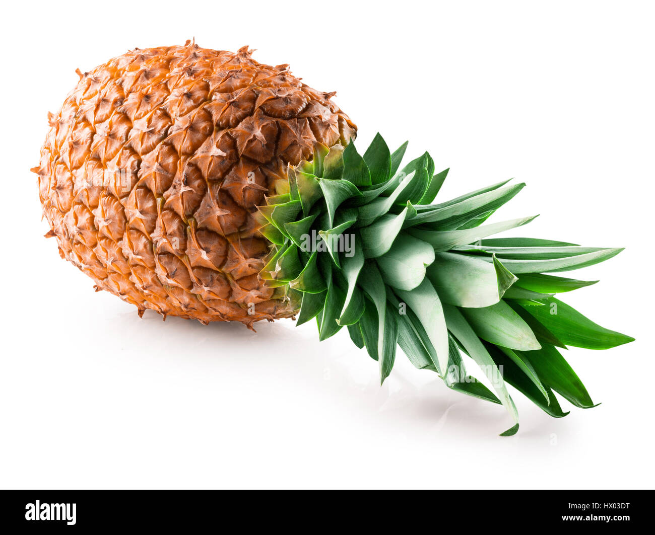 Ananas isolato su uno sfondo bianco. Foto Stock