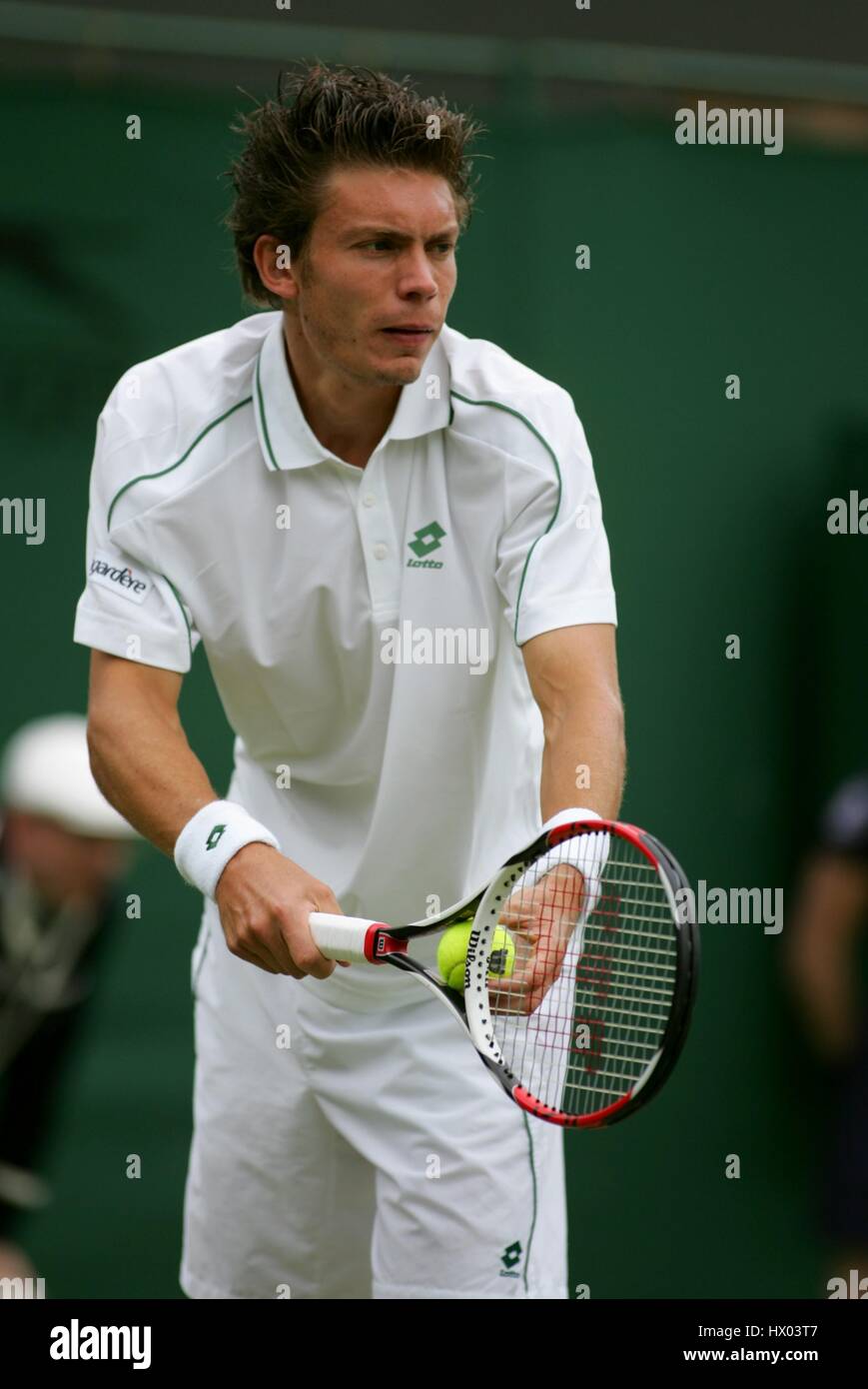NICOLAS MAHUT FRANCIA Wimbledon Lawn Tennis Club Londra Inghilterra 27 Giugno 2007 Foto Stock