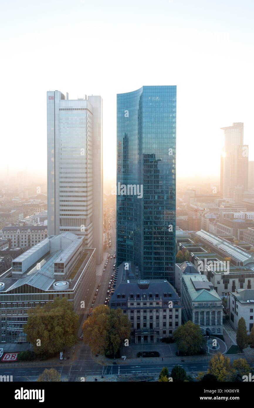 Frankfurt am Main Skyline Foto Stock