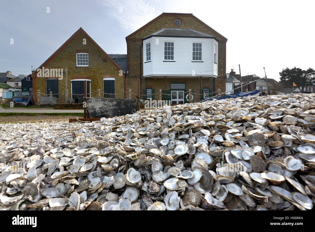 Whitstable Oyster azienda della pesca, Kent Foto Stock