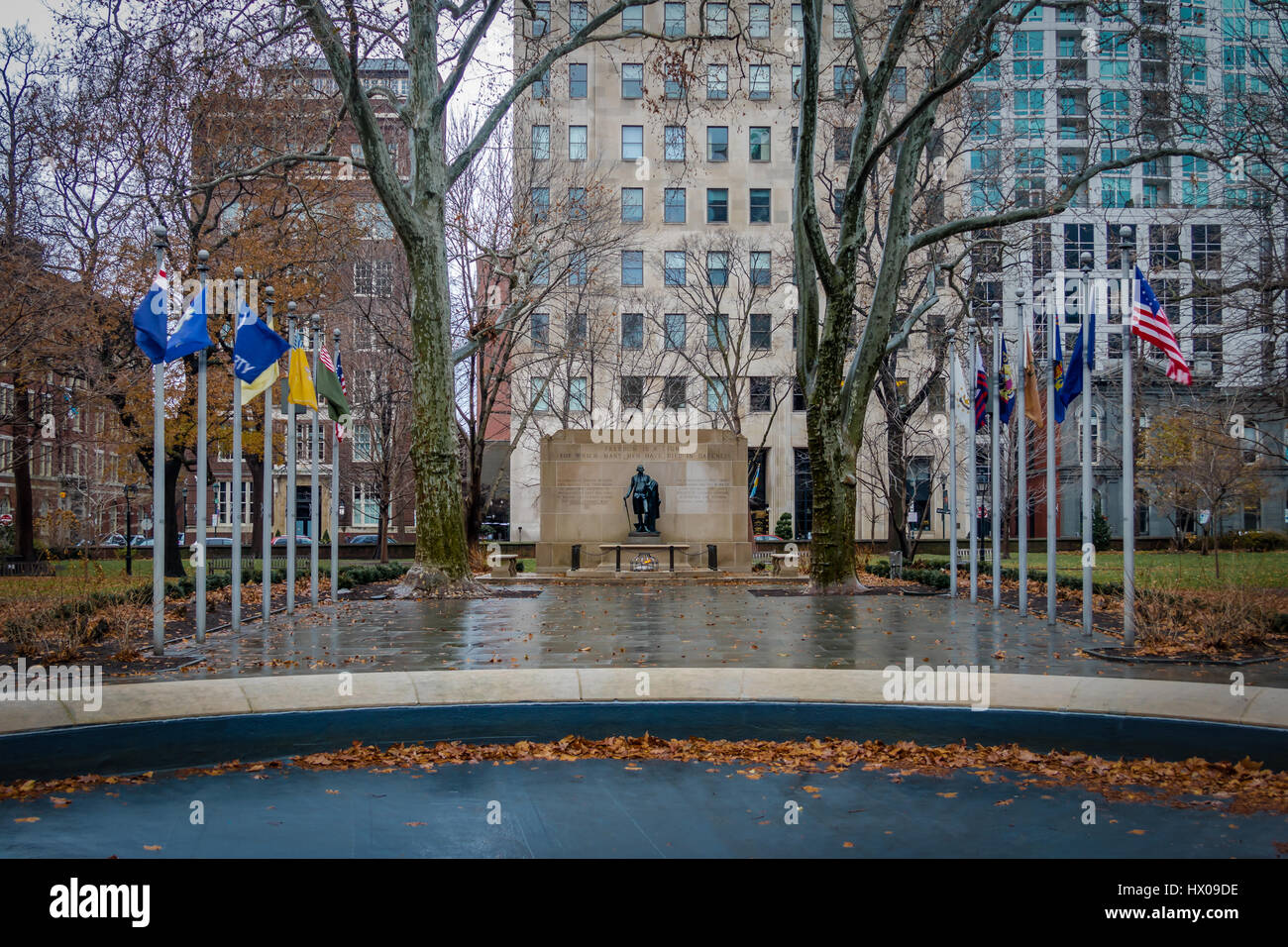 Tomba del Milite Ignoto a Washington Square - Philadelphia, Pennsylvania, STATI UNITI D'AMERICA Foto Stock