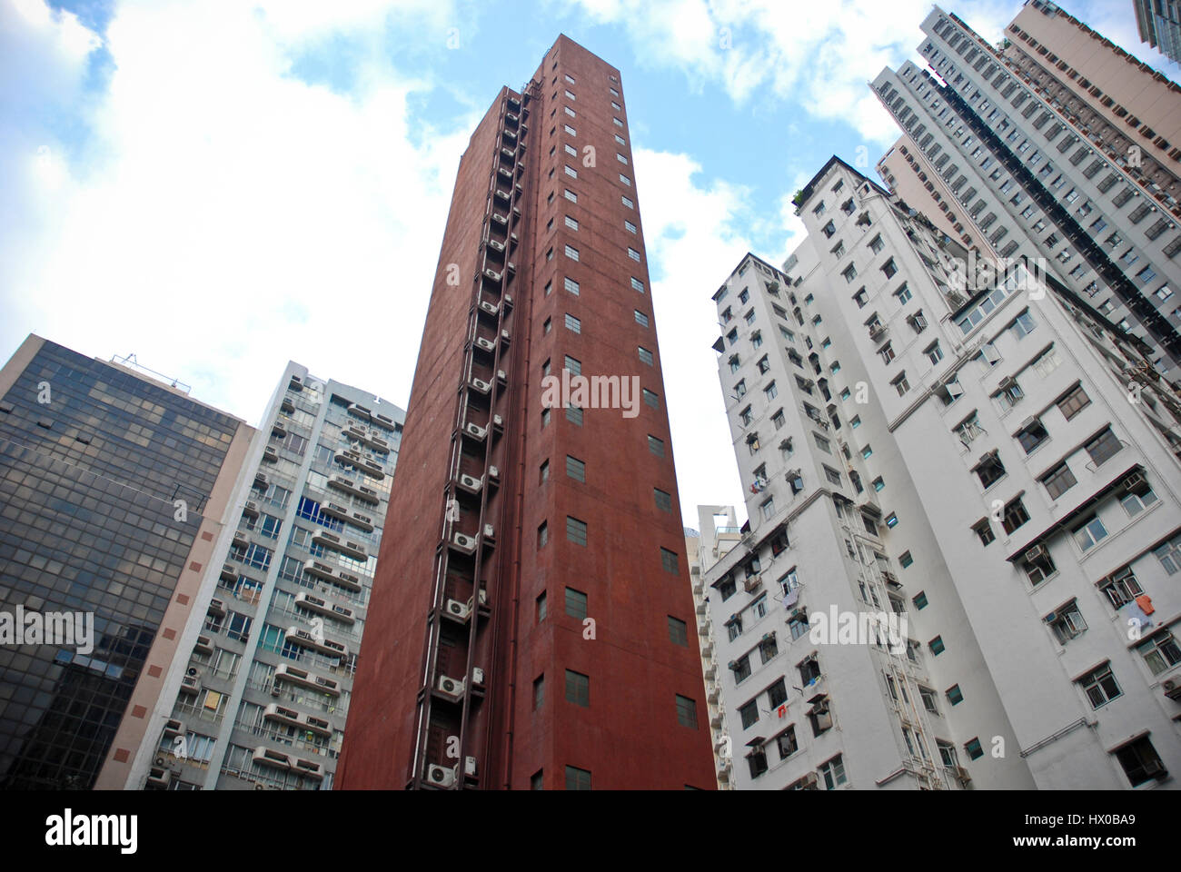 Edifici di appartamenti a hong kong Foto Stock