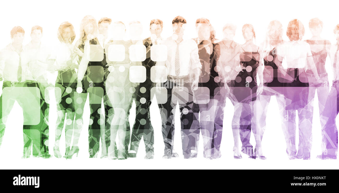 La formazione e lo sviluppo di una forza lavoro e manodopera Foto Stock