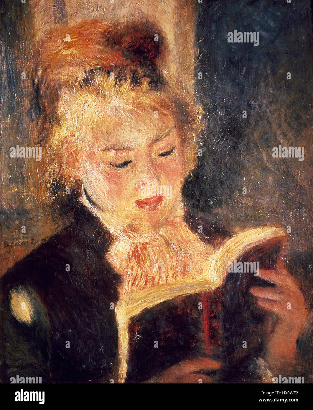 Auguste Renoir (1841-1919). Artista francese. Il lettore, 1874. Olio su tela. Il Museo d' Orsay. Parigi. La Francia. Foto Stock