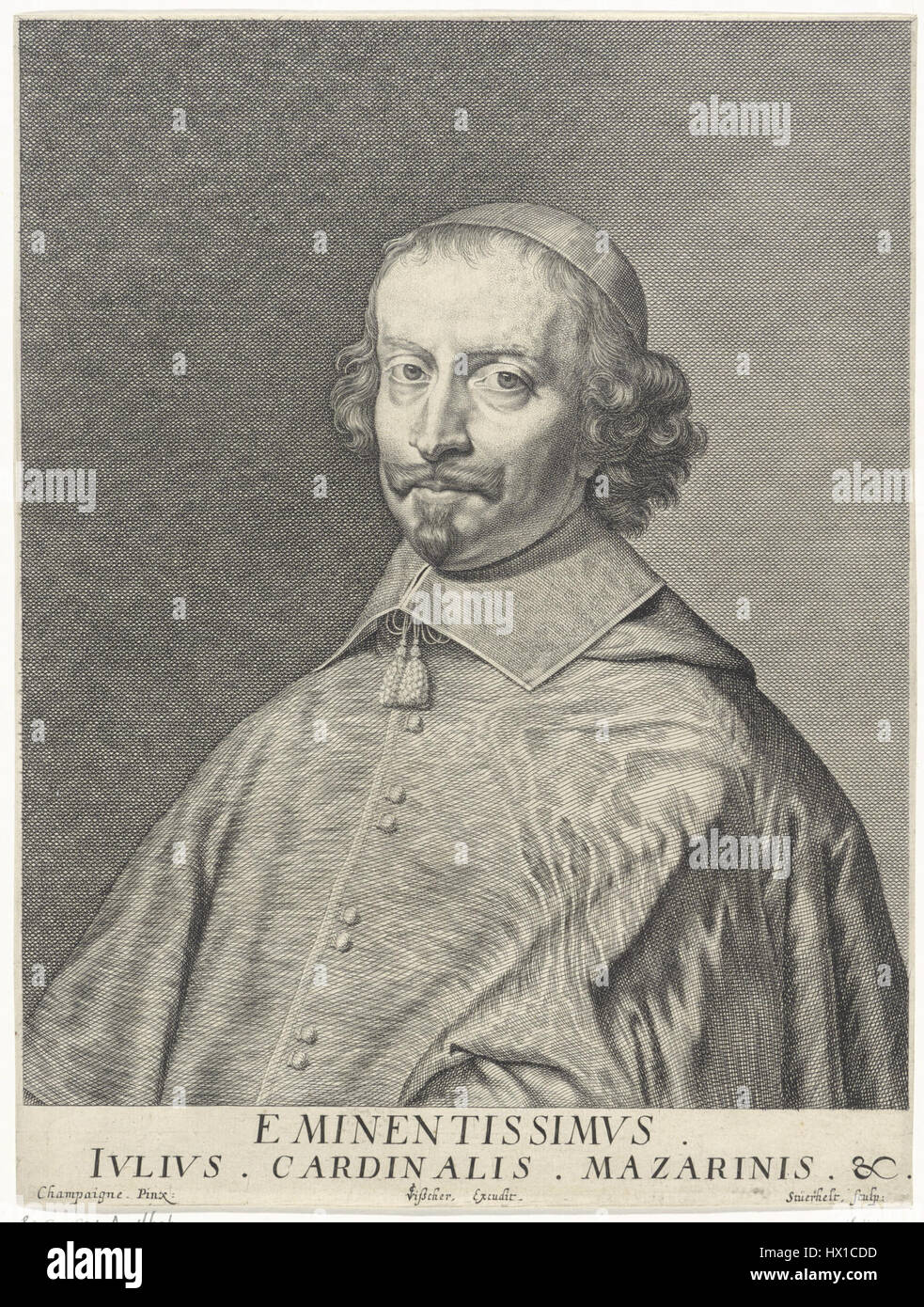 Francois Stuerhelf cardinale Mazzarino RP P 1891 a 16606 Foto Stock