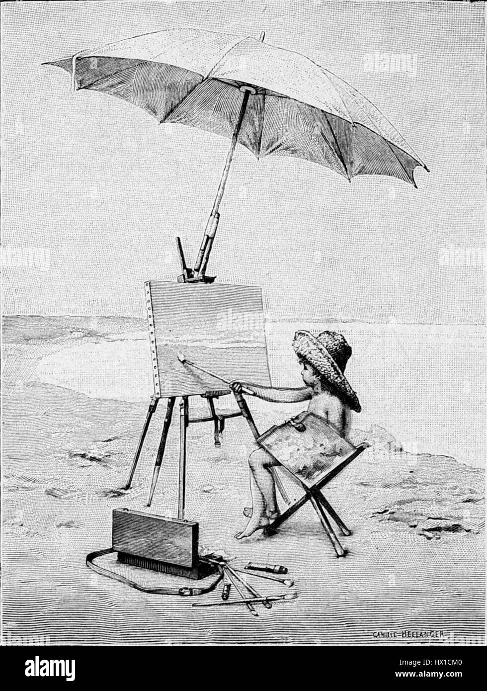 Die Gartenlaube (1892) b 387 è un numero della rivista illustrata tedesca "Die Gartenlaube", che conteneva vari articoli culturali, sociali e storici. Questo numero includeva storie contemporanee e opere d'arte del periodo. Foto Stock