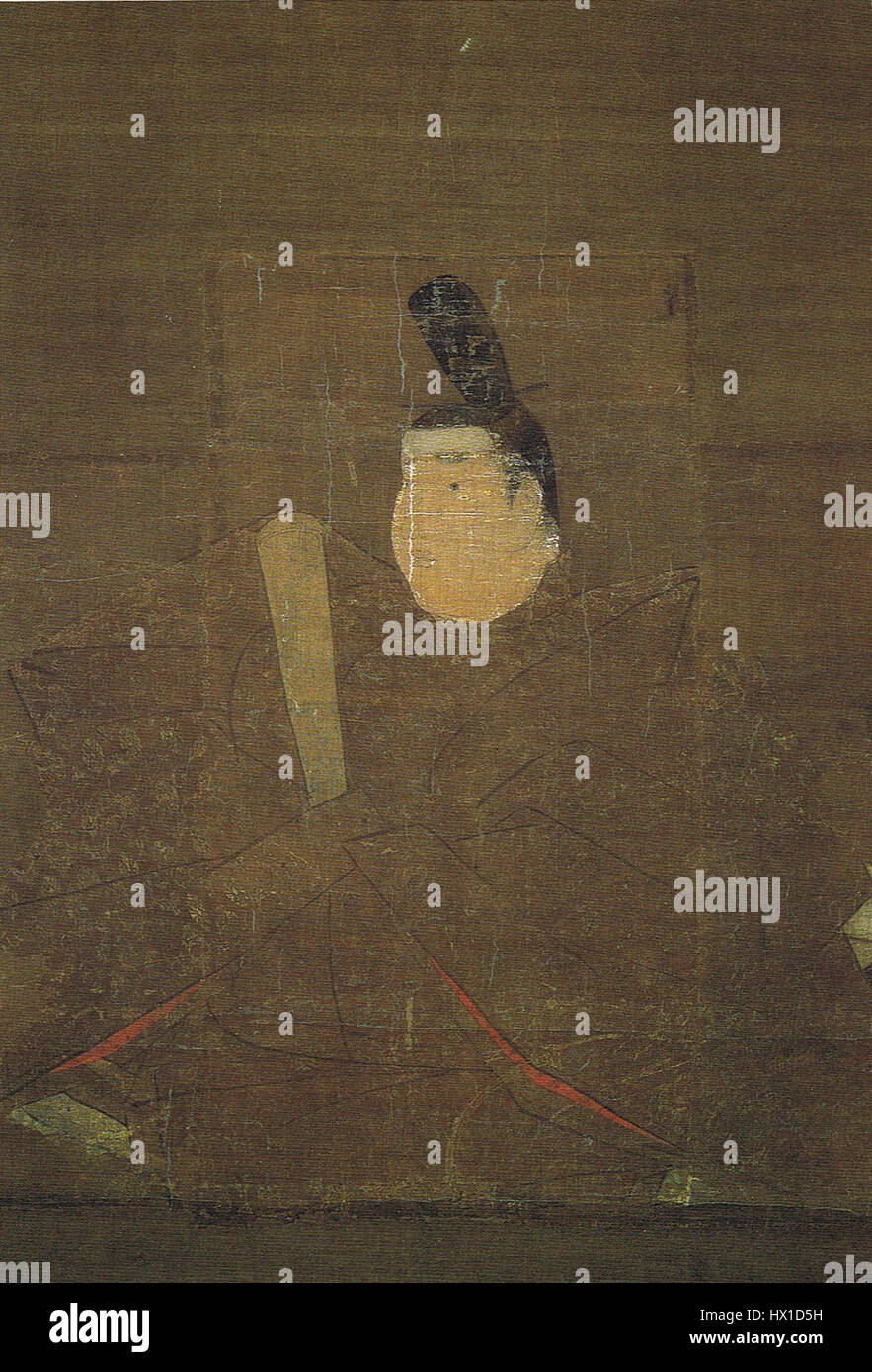 L'imperatore Sutoku fu il 77° imperatore del Giappone, regnando dal 1123 al 1142. Il suo regno fu segnato da disordini politici e dalla perdita di potere a favore del clan Hōjō. Foto Stock