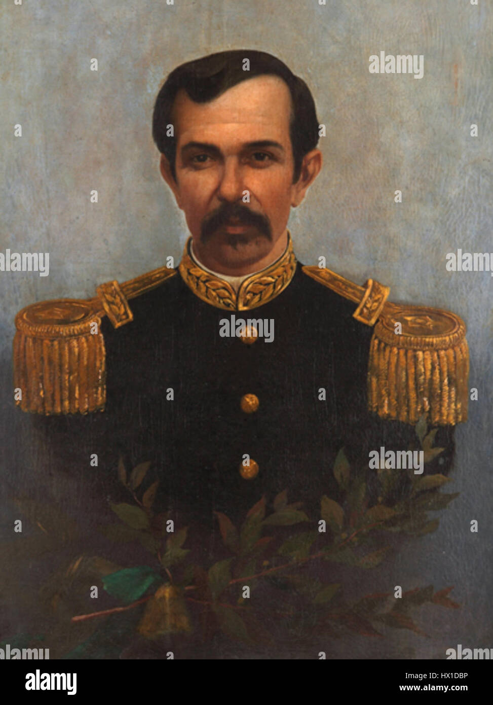 Floriano Peixoto è stato il secondo presidente del Brasile, e questo dipinto mette in evidenza la sua leadership durante un periodo di trasformazione nella storia brasiliana. Foto Stock