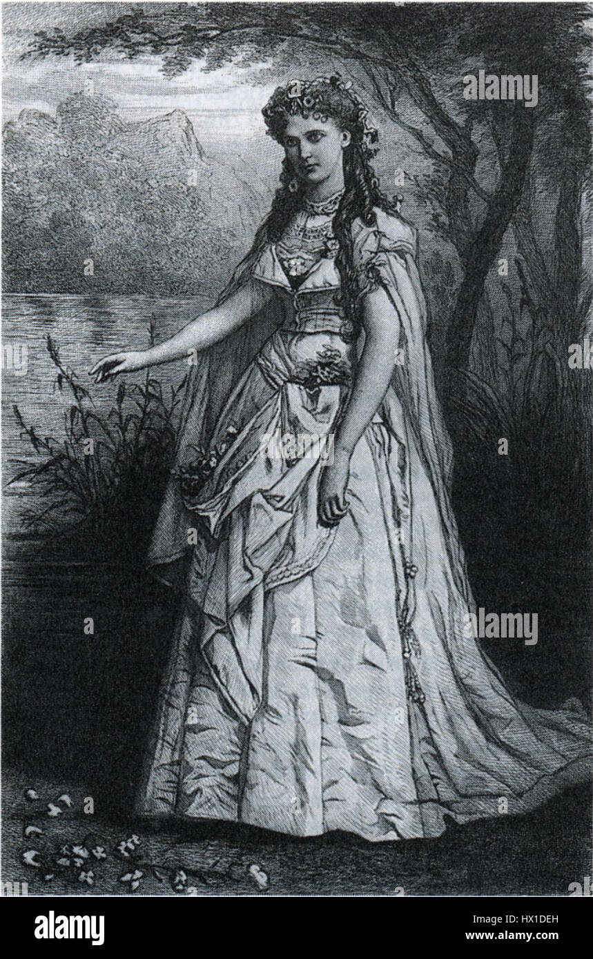 Christine Nilsson come Ofelia ONG2 607 Foto Stock