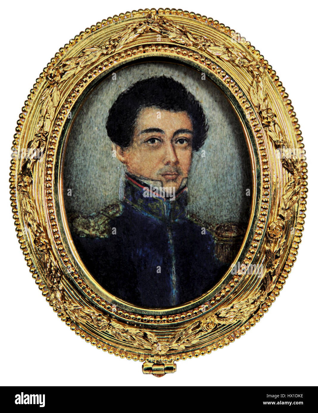 Damian Domingo era un pittore filippino noto per le sue raffigurazioni di temi storici e culturali. Le sue opere contribuirono al primo sviluppo dell'arte filippina, riflettendo sia le tradizioni locali che le influenze europee nel XIX secolo. Foto Stock