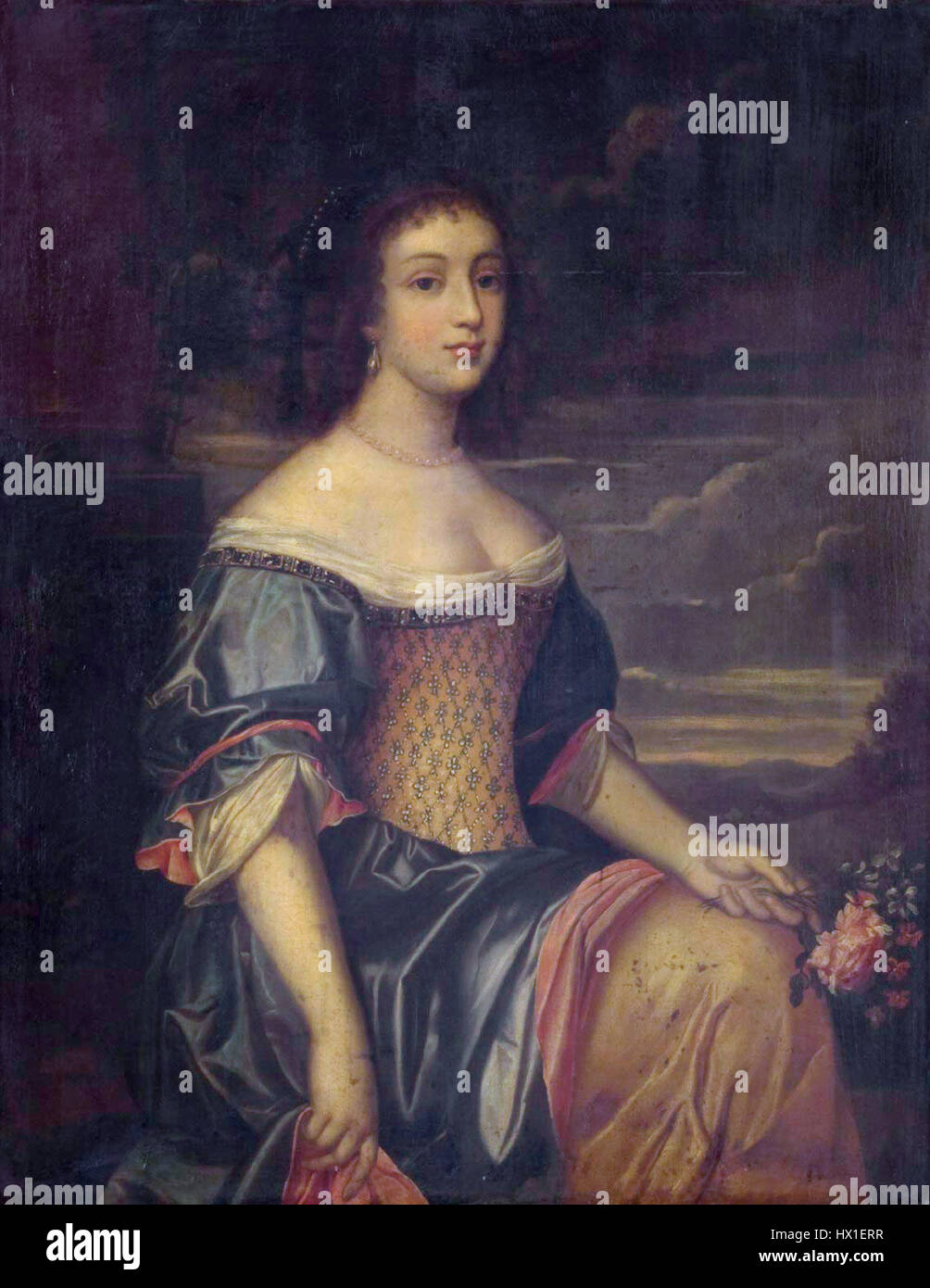 La duchessa di Chevreuse fu una nobildonna francese di primo piano durante il XVII secolo, nota per il suo coinvolgimento nella politica di corte francese e il suo ruolo influente nella corte reale durante il regno di Luigi XIII Foto Stock